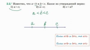 Основные свойства числовых неравенств. Алгебра 9 класс 2,2