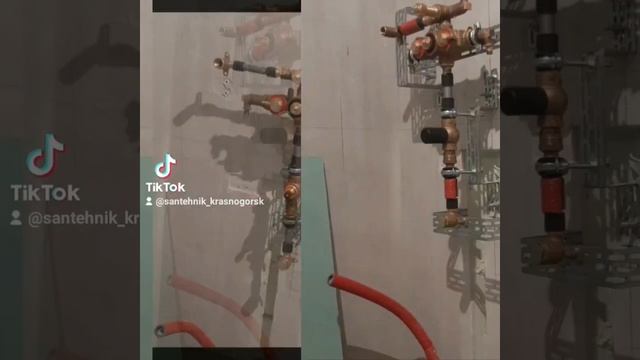 установка смесителя встроенный в стенку .#установкасантехники #смеситель #красногорск #митино