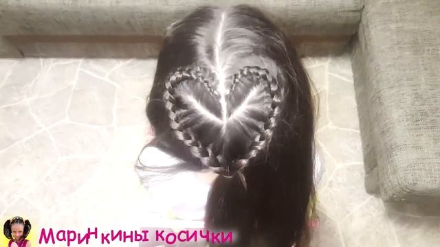 ??? Прическа в форме сердца для девочки??? |Украшаем прическу стразами|Прическа на выпускной смотреть онлайн