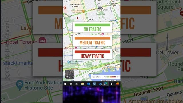 Google Maps Hidden Tip: How to forecast traffic ahead of time #shorts