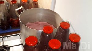 Вишневый компот в литровых бутылках Хранится без холодильника