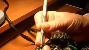 Вязание овального коврика из полиэтиленовых пакетов.  Ряды 27-28