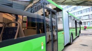 Новые автобусы гормошки в Алматы