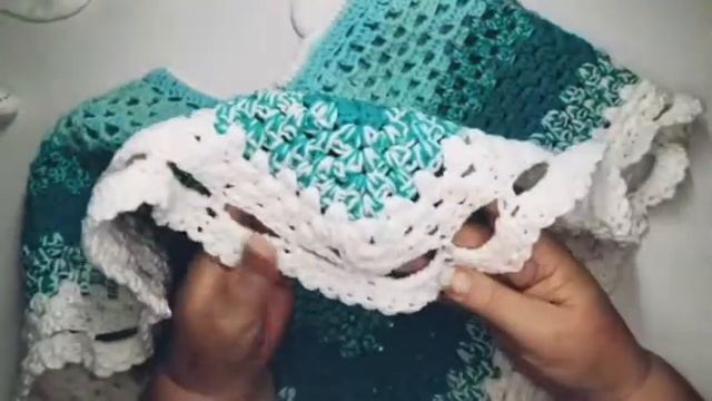 ?Вяжем Пончо детское  крючком.?Простой способ красиво закрыть вязаное изделие.