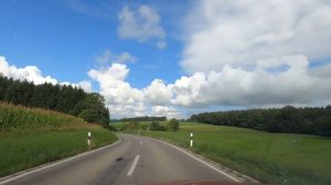 Driving Germany: St2014 Schongau - Kaufbeuren - 4K driving video through the beautiful Swabia