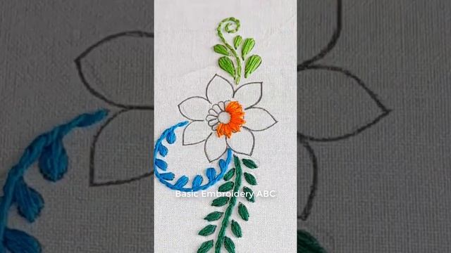 "Blooming Beauty: Lazy Daisy Stitch Flower Embroidery Tutorial ?"  #embroidery