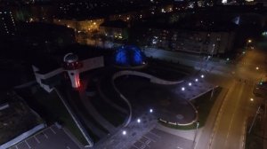 Ночной Ярославль, Съёмка с квадрокоптера Phantom 3 Professional 2.7К