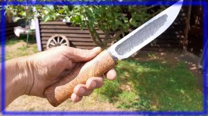 Ковка якутского ножа из стали х12мф