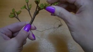 Дерево из бисера. Мастер-класс. Часть 1.