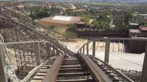 Magnus Colossus front seat on-ride HD POV Terra Mitica