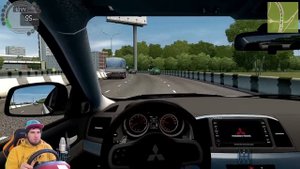 ЕХАЛ 250 по ГОРОДУ и ВОТ ЧЕМ ЭТО ЗАКОНЧИЛОСЬ - Mitsubishi Lancer Evolution - City Car Driving + рул