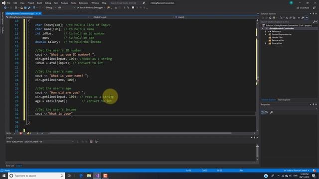 C++ tutorial | C-String Numeric Conversion Functions