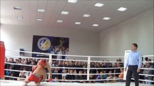 Деркач Евгений 1 бой до 77 кг Феникс Открытый кубок Киева