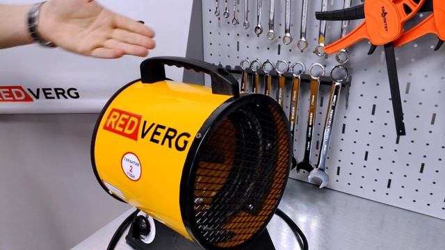 Электрический обогреватель для дома тепловентилятор с терморегулятором RedVerg RD-EHR3TR на 3кВт