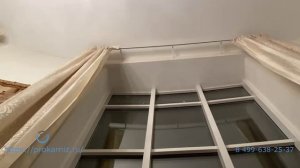 Электрический карниз для штор на высокие окна