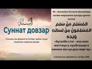 42- хьадис || «Сахьих аль-джамиI ас-сагIир»