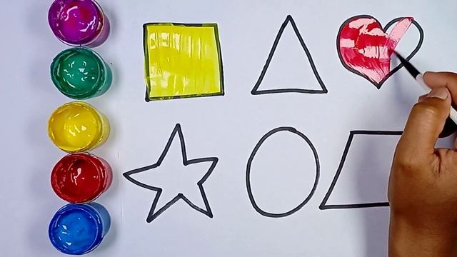 Bolalar uchun shakllar rasm chizish | Рисование фигур для детей | Drawing shapes for children смотреть онлайн