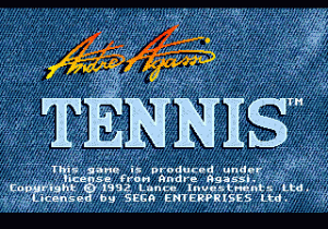 Andre Agassi Tennis | intro sega mega drive (genesis).