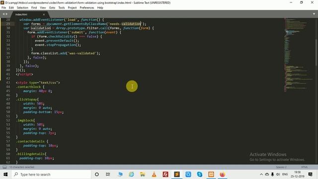 Form Validation using Bootstrap 4 in 5 minutes | Abhay Kapila