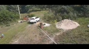 #лебёдка #строимдом Лебёдка. Подъем блоков на второй этаж