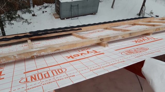 Монтируем крышу на доме из газобетона