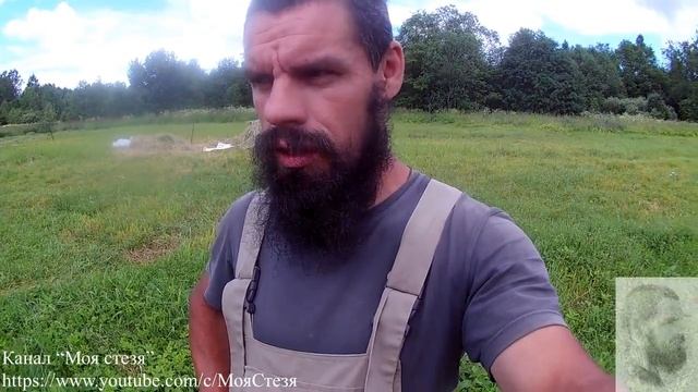 Перевозим копну сена. Жизнь на хуторе, жизнь в деревне. смотреть онлайн