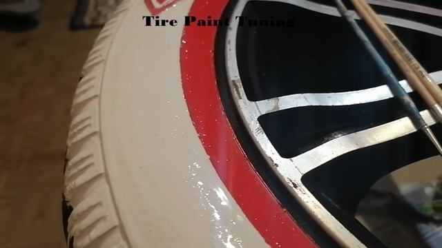 Tire Paint. Краска для шин. Веселая покраска колеса , часть 3 . Покрасил- поехал. смотреть онлайн
