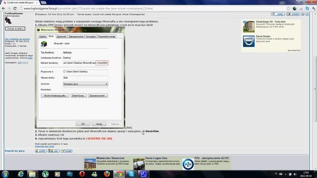 Problem z Minecraft (Could not create the java virtual machine) смотреть онлайн