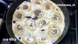 Гнезда с фаршем. Рецепт вкусного ужина.