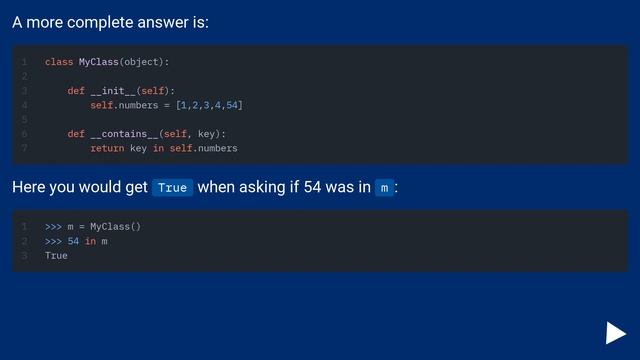 Override Python's 'in' operator?