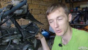 Установка мотора 90сс на Honda Tact 30