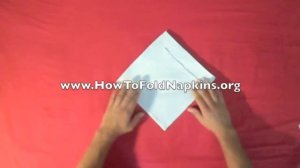 How To Fold Napkins - Diamond Fold (Napkin Folding)