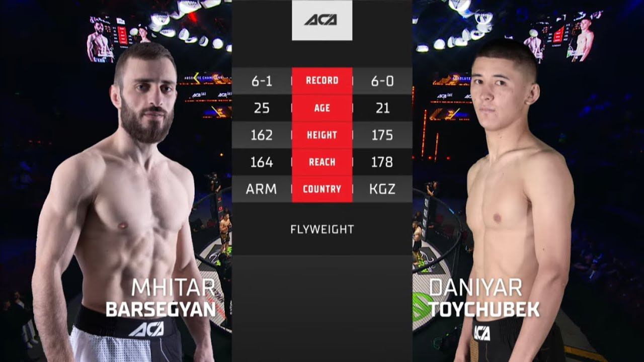 Мхитар Барсегян vs. Тойчубек уулу Данияр | Mhitar Barseghyan vs. Toychubek uulu Daniyar | ACA 161