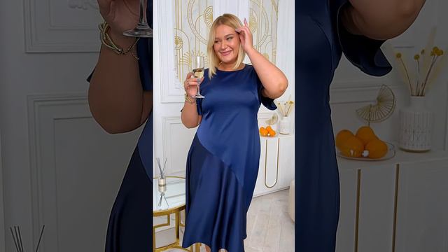 Платье  "Нелва" женская одежда Plus Size. Intikoma.