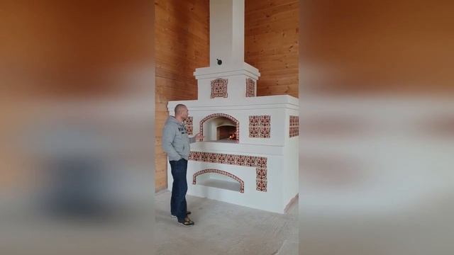 Традиционная русская однокамерная печь с лежанкой