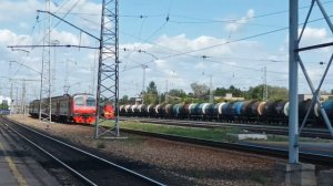 Электропоезд ЭД4М-0279 сообщением Самара - Похвистнево
