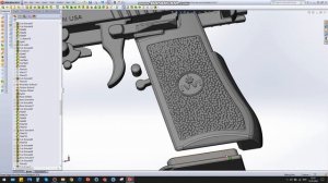 Как создать 3D модель рукоятки с хаотичным рисунком в SolidWorks