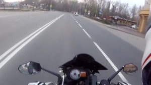Прохват по городу. kawasaki z750. Вилли.