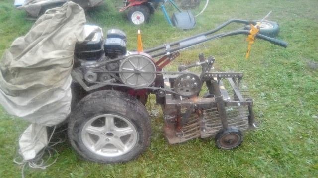 Самодельная картофелекопалка)))