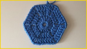 Шестиугольник крючком. Вязание крючком для начинающих / Crochet hentagon