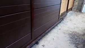 Ворота откатные и калитка Алютех ADS 400