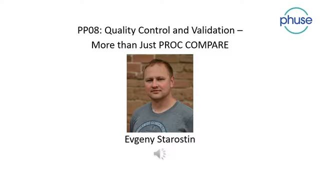 PP08 Evgeny Starostin – PHUSE EU Connect 2019 смотреть онлайн