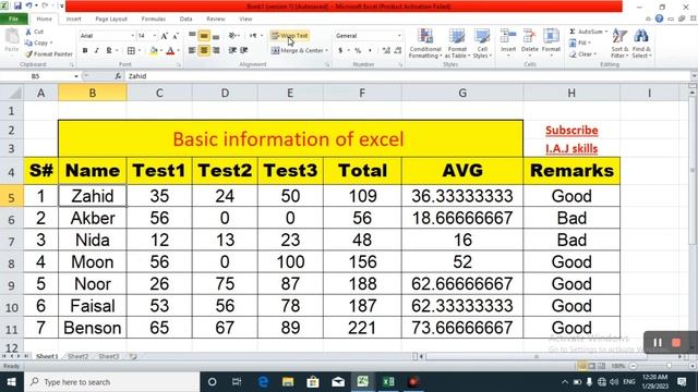 #Basic information 1 of Excel#2023 #tips and tricks