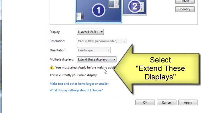 Setting up a Dual Display with Windows 7 смотреть онлайн