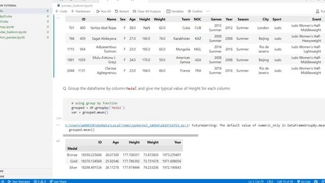 Crash course on Pandas and Seaborn ???? Data Science and Machine Learning смотреть онлайн