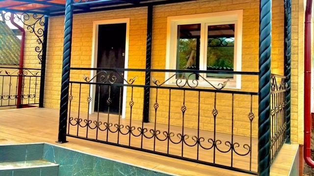 Оформление террасы/кованый навес и кованые перила/КРАСИВАЯ ТЕРРАСА смотреть онлайн