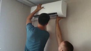 Установка внутреннего блока кондиционера Haier