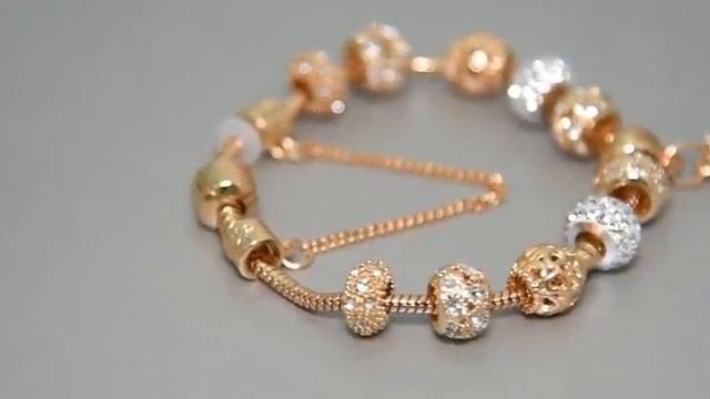 Женские золотистые браслеты-цепочки YADA