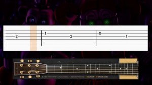 Five Nights At Freddy's - The Movie (Main Theme) - EASY Guitar tutorial (TAB)