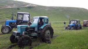 Bытащить Трактор #Беларус из болота. Трактор т 40 и мтз в месте
